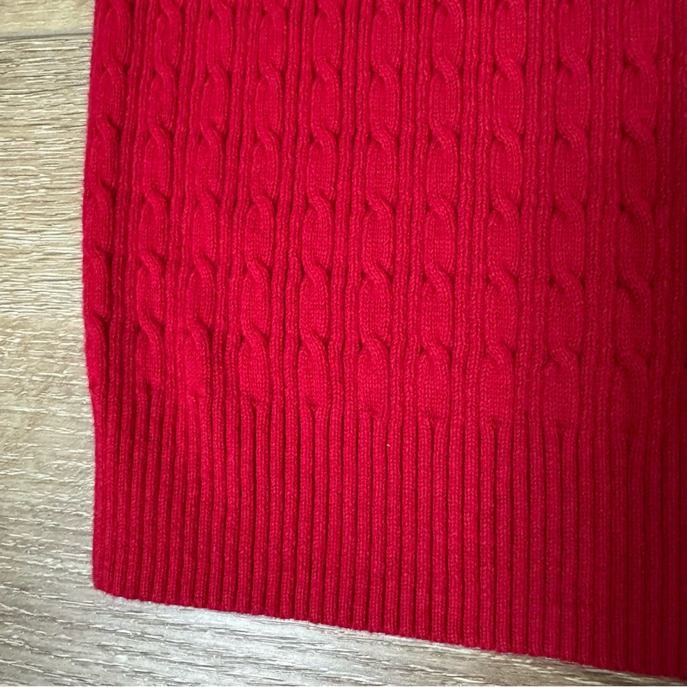 Like New KAREN SCOTT Red V Neck Sweater Size Medium - Picture 5 of 11